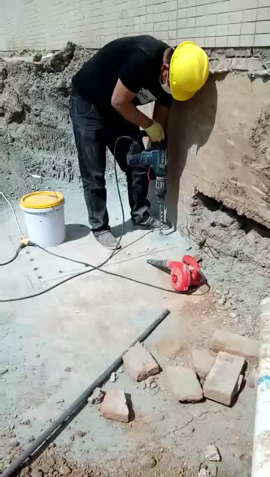 马鞍山新旧混凝土植筋连接加固